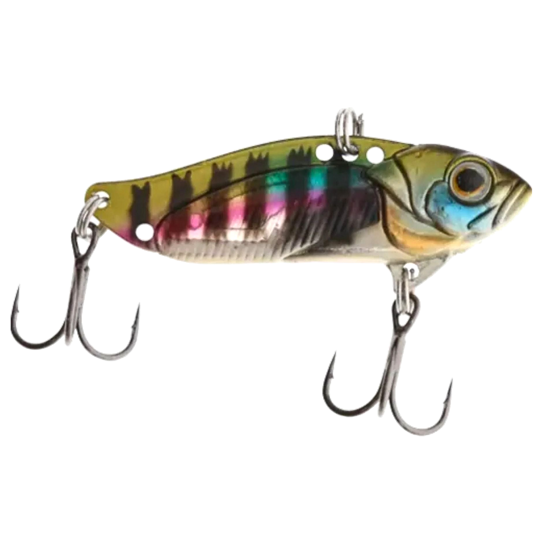 Strike Pro Astro Vibe UV Blade 26g 6.5cm Blue Gill sivulta, pää oikealla