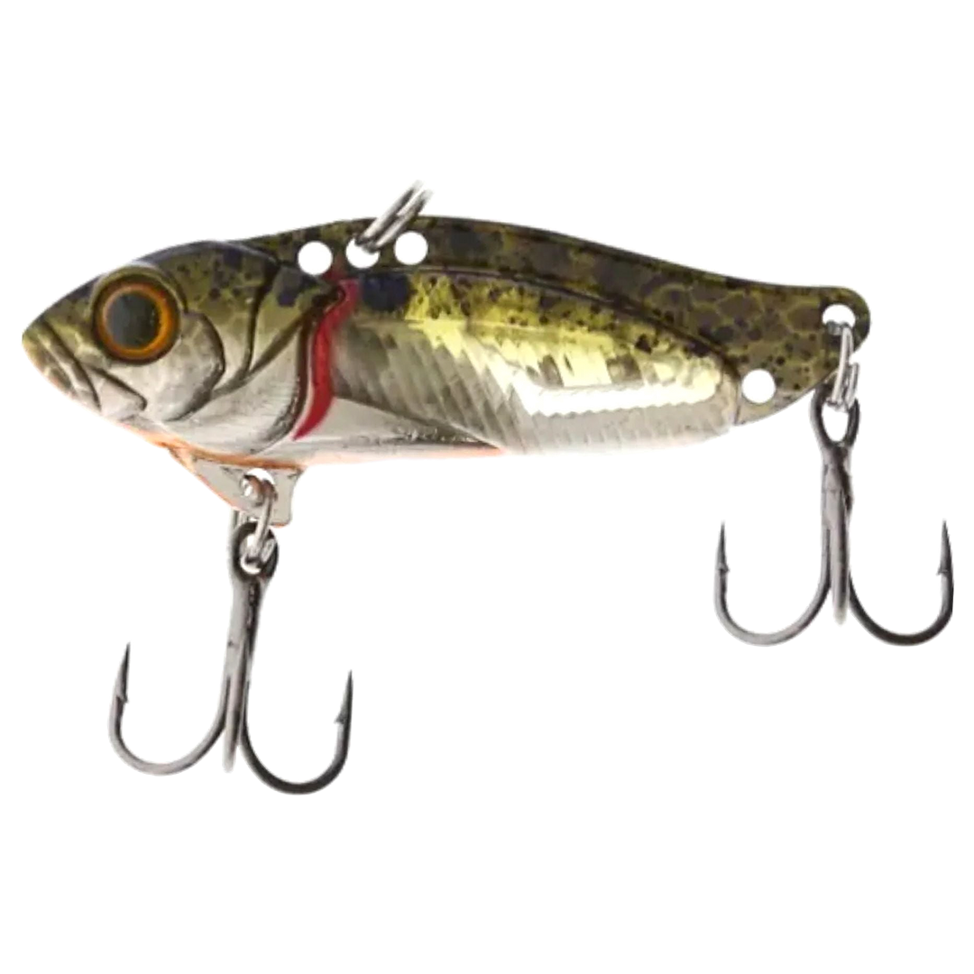 Strike Pro Astro Vibe UV Blade 26g 6.5cm Natural Perch sivulta, pää vasemmalla