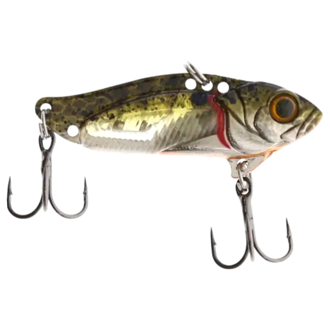Strike Pro Astro Vibe UV Blade 9.6g 4.5cm Natural Perch sivulta, pää oikealla