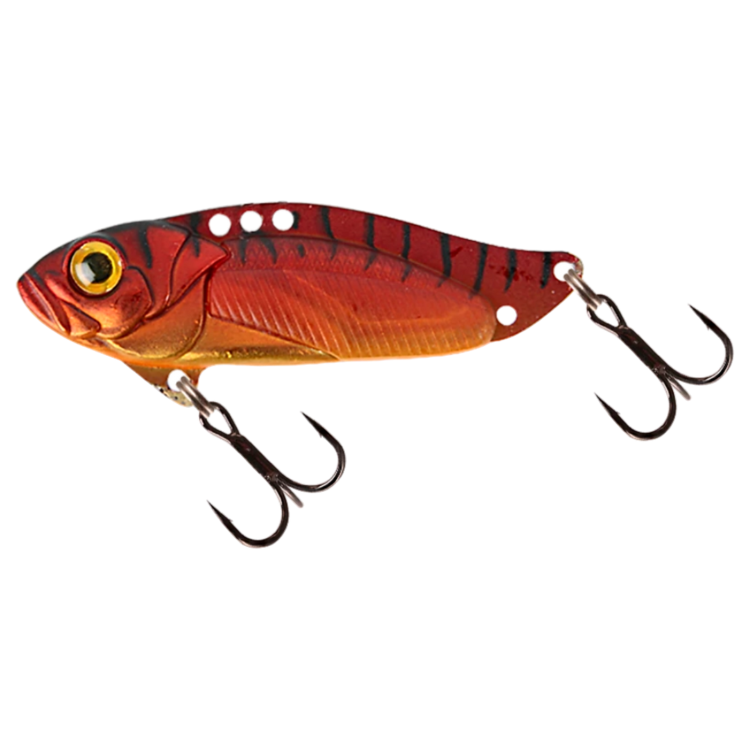 Strike Pro Astro Vibe UV Blade 9.6g 4.5cm Tequila Craw sivulta, pää vasemmalla