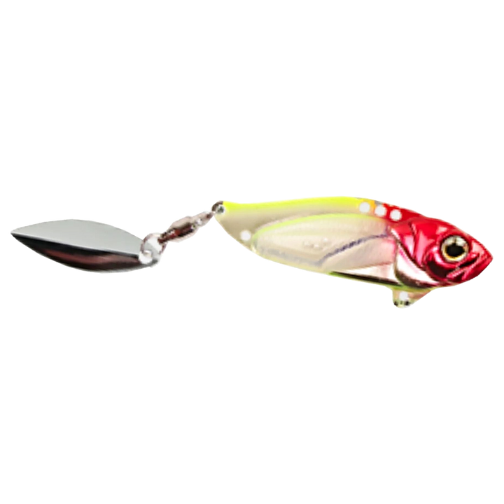 Strike Pro Astro Vibe Willow UV Blade 10,1g 4.5cm Clown sivulta, pää oikealla