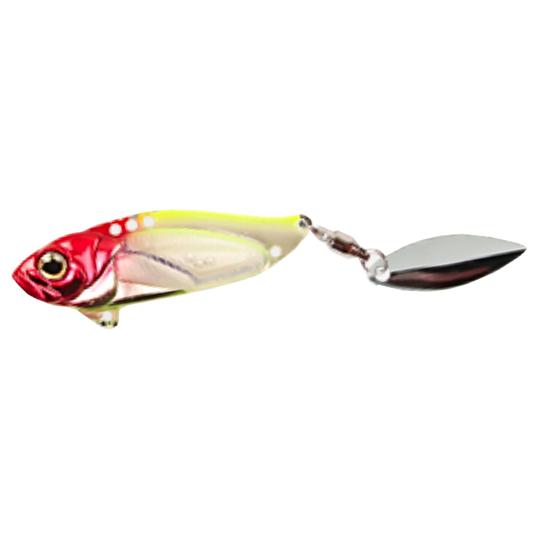 Strike Pro Astro Vibe Willow UV Blade 17.7g 5.5cm Clown sivulta, pää vasemmalla