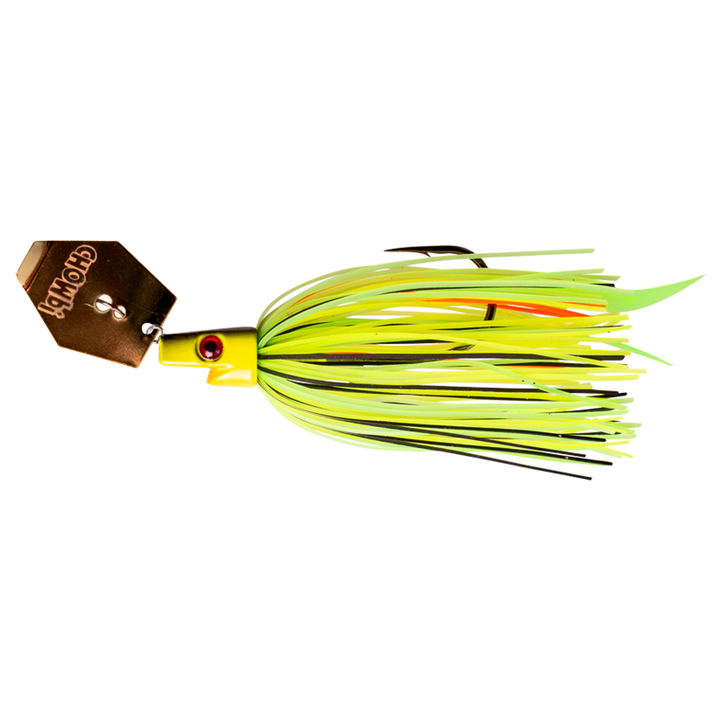 Strike Pro Pig Hula Chatterbait 16g Lawn Mower sivulta, pää vasemmalla