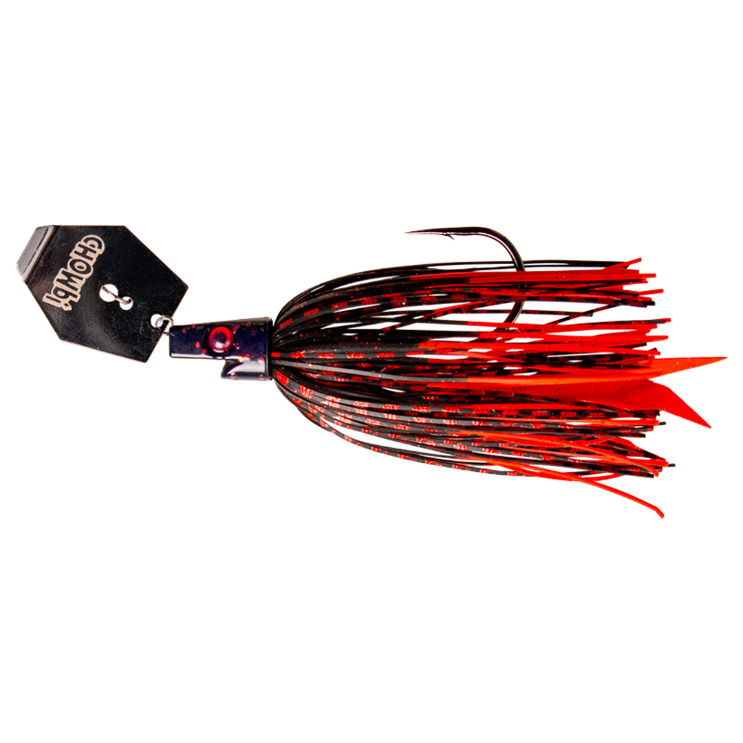 Strike Pro Pig Hula Chatterbait 16g Vulcano sivulta, pää vasemmalla