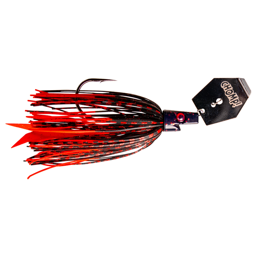 Strike Pro Pig Hula Chatterbait 16g Vulcano sivulta, pää oikealla