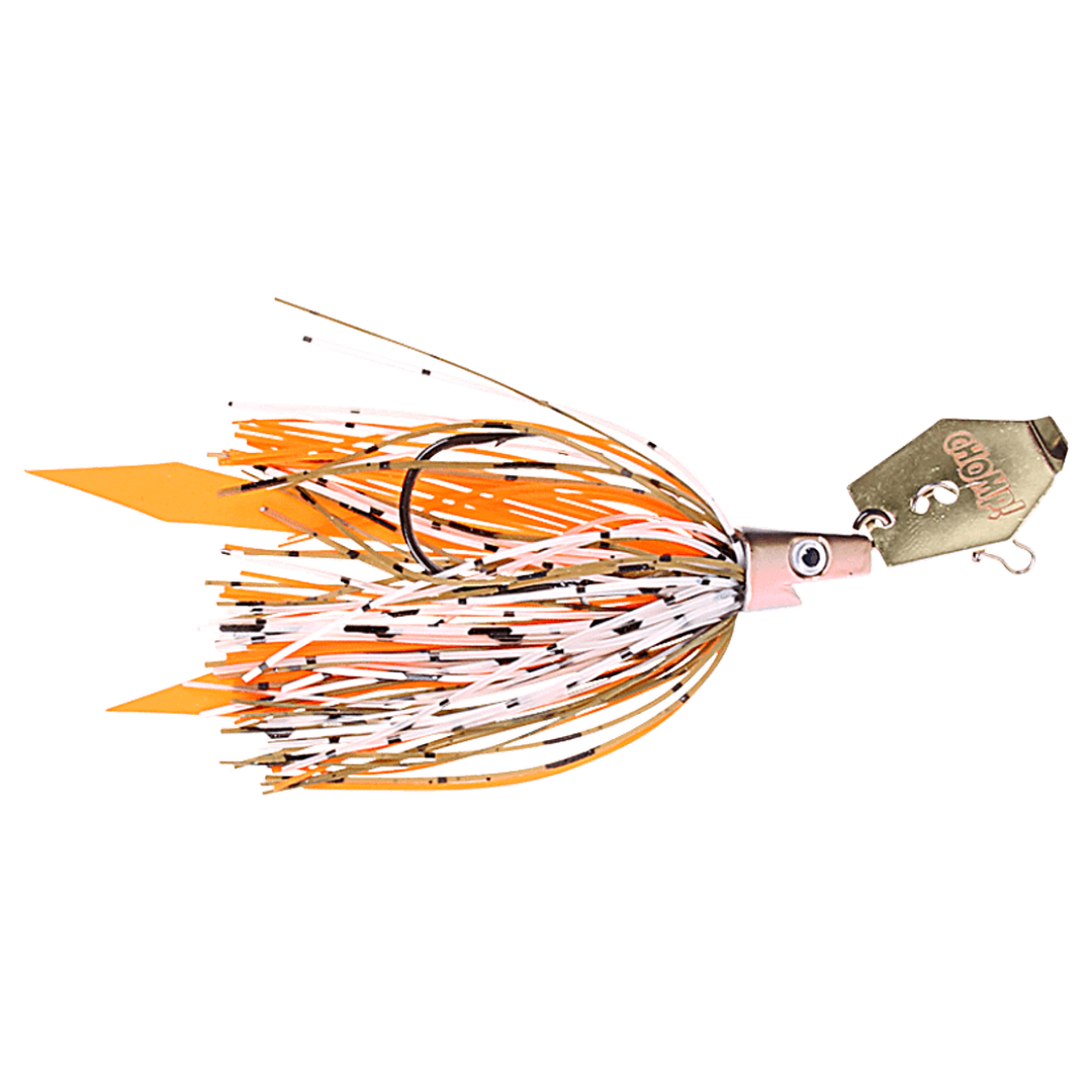 Strike Pro Pig Hula Chatterbait 21g Blue Gill sivulta, pää oikealla