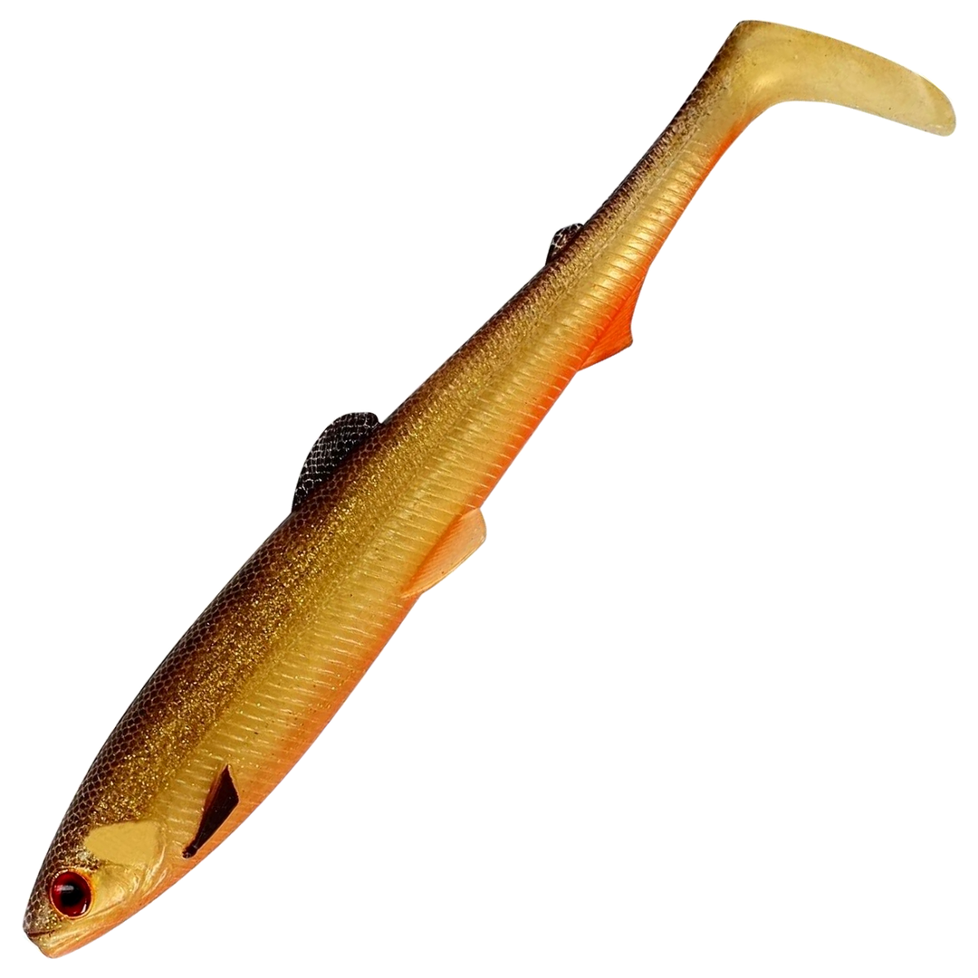 Westin Bullteez Shadtail Jigi 12.5cm, väri Gold Rush: kullanruskea runko