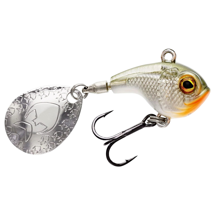 Westin DropBite Spintail 17g 3.4cm Clear Olive sivulta, pää oikealla
