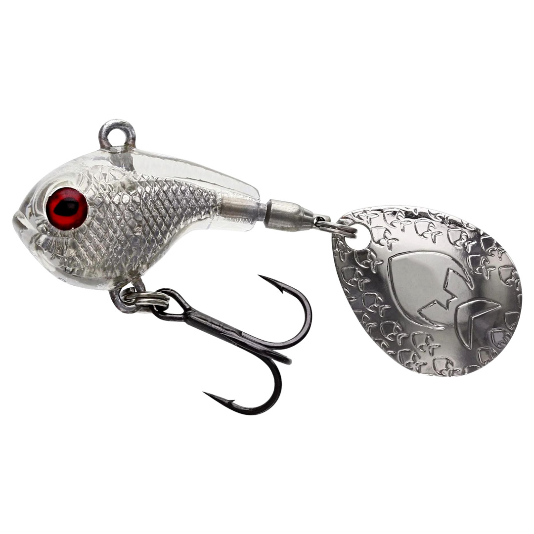 Westin DropBite Spintail 17g 3.4cm Crystal sivulta, pää vasemmalla