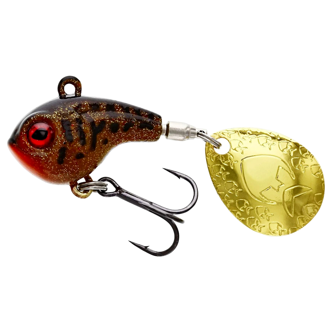 Westin DropBite Spintail 17g 3.4cm Motoroil Burbot sivulta, pää vasemmalla