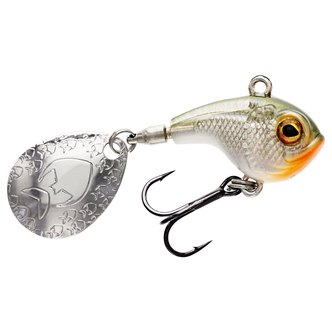 Westin DropBite Spintail 8g 2.6cm Clear Olive sivulta, pää oikealla