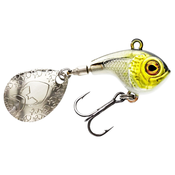 Westin DropBite Spintail 8g 2.6cm Headlight sivulta, pää oikealla