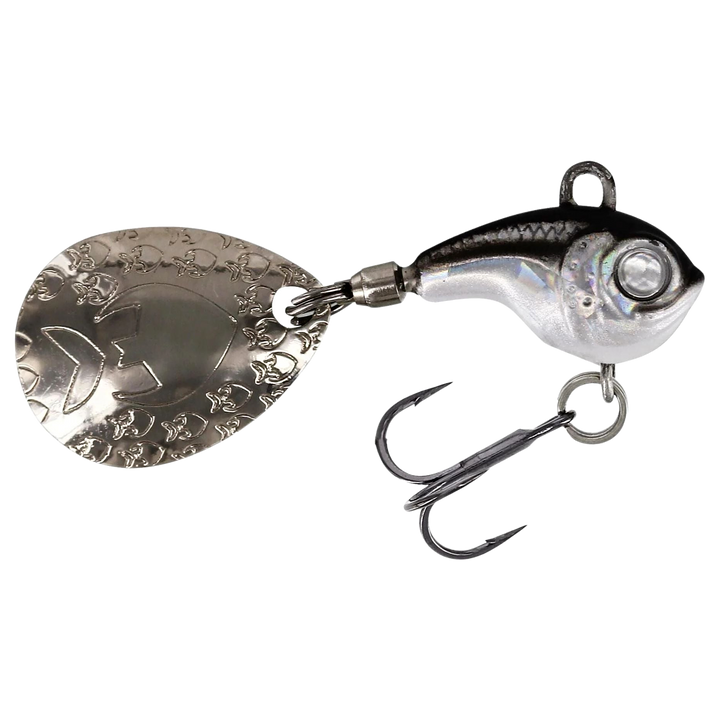 Westin DropBite Tungsten Spintail 2.2cm 18g Diamond sivulta, pää oikealla