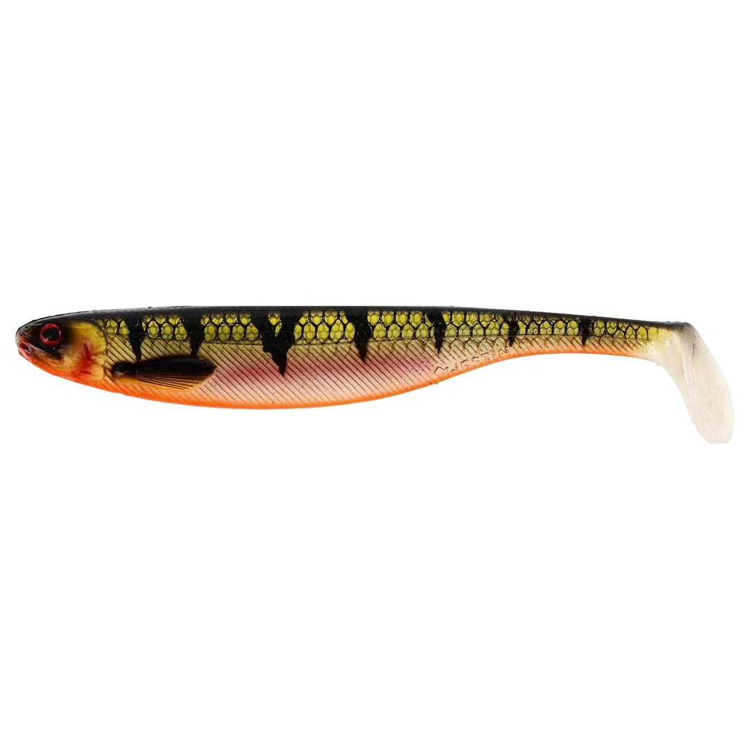 Westin ShadTeez Slim Jigi 10cm Bling Perch sivulta, pää vasemmalla