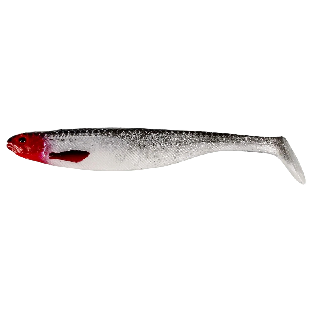 Westin ShadTeez Slim Jigi 10cm Redlight sivulta, pää vasemmalla