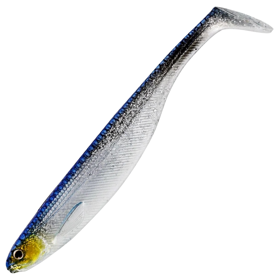 Westin ShadTeez Slim Jigi 7.5cm, väri Blue Headlight: sininen selkä ja hopeanvalkoinen kylki