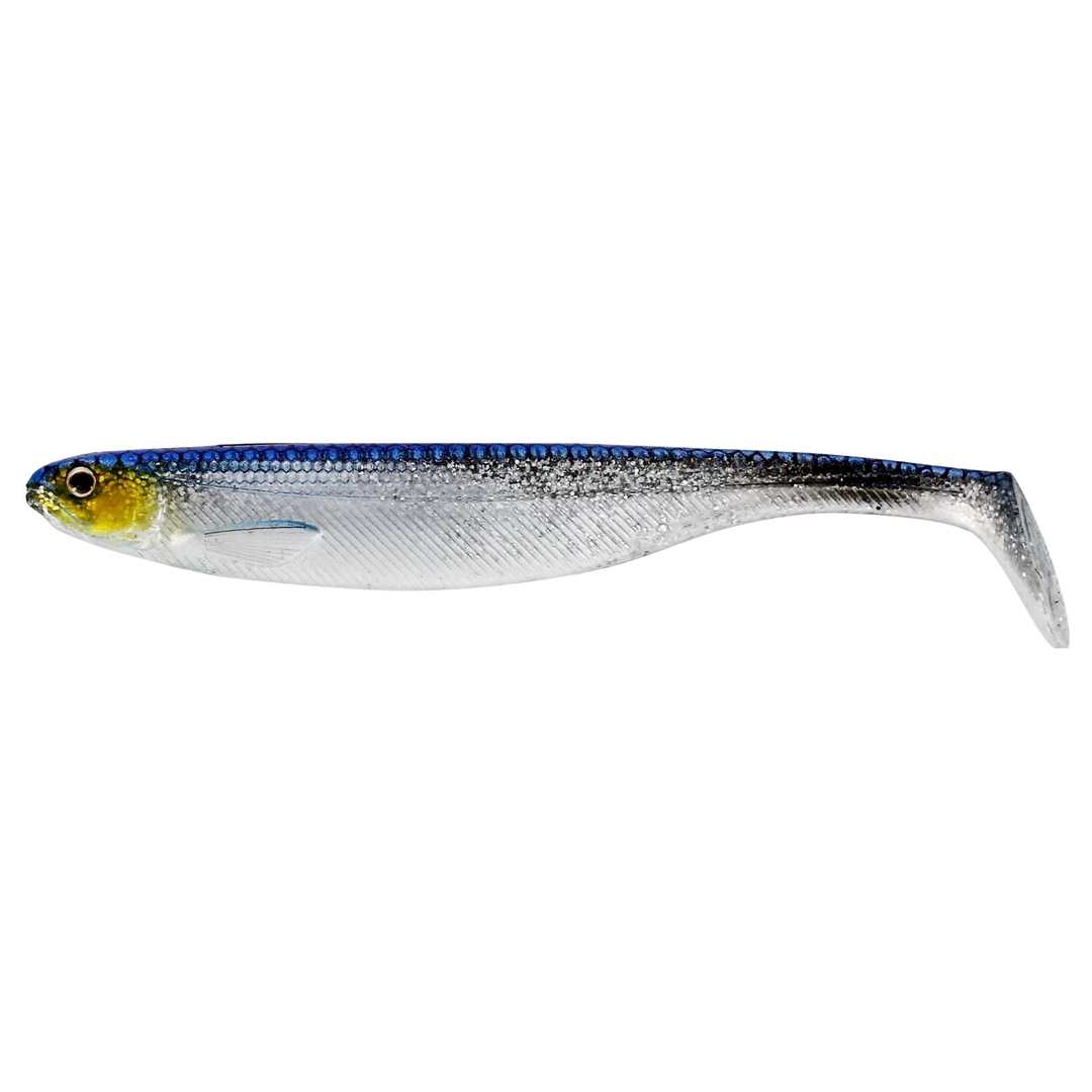 Westin ShadTeez Slim Jigi 7.5cm Blue Headlight sivulta, pää vasemmalla