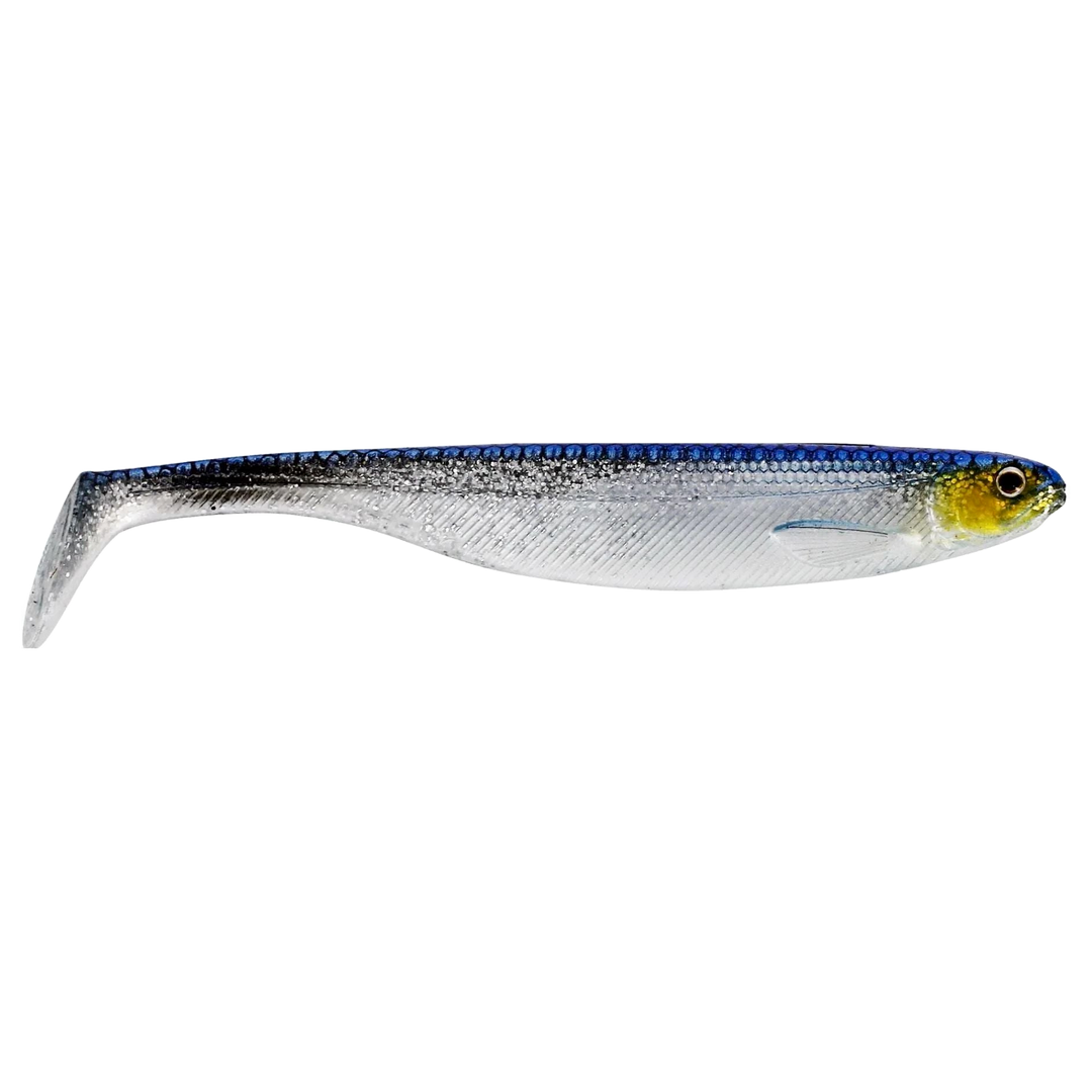 Westin ShadTeez Slim Jigi 7.5cm Blue Headlight sivulta, pää oikealla