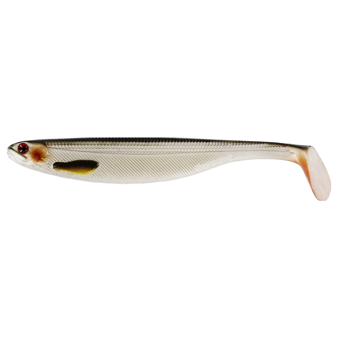 Westin ShadTeez Slim Jigi 7.5cm Lively Roach sivulta, pää vasemmalla