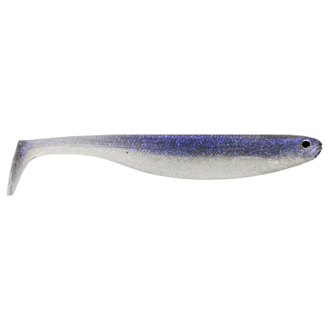Westin ShadTeez Slim Jigi 7.5cm Sparkling Blue sivulta, pää oikealla