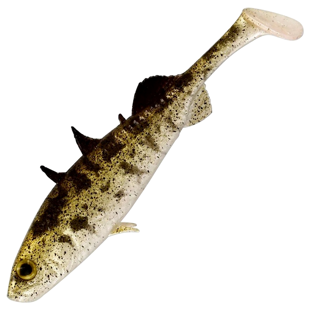 Westin Stickleback Shadtail Jigi 5.5cm, väri Stickleback: ruskeat laikut ja vaalea vatsa