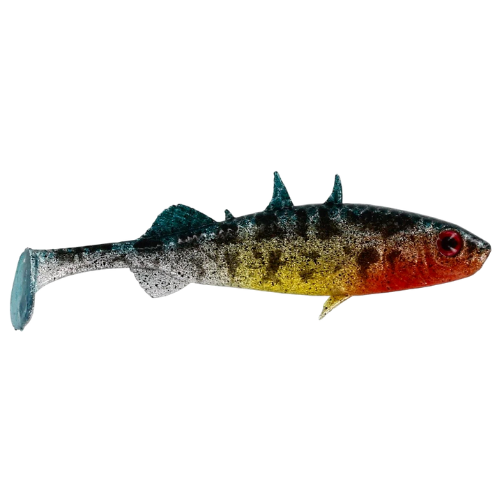 Westin Stickleback Shadtail Jigi 7.5cm Spawning Stickleback sivulta, pää oikealla