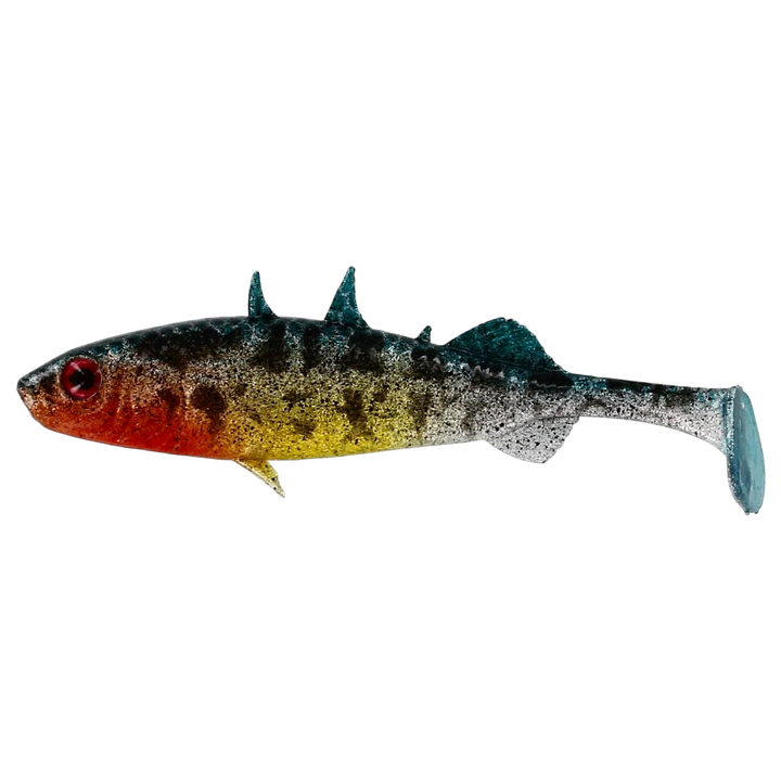 Westin Stickleback Shadtail Jigi 9cm Spawning Stickleback sivulta, pää vasemmalla