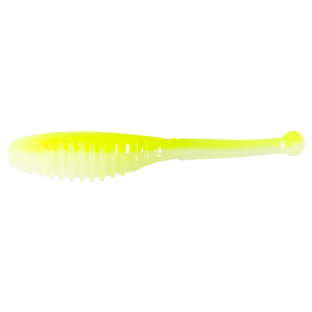 Z-Man Baby Ballerz Jigi 2" Glow Chartreuse sivulta, pää vasemmalla