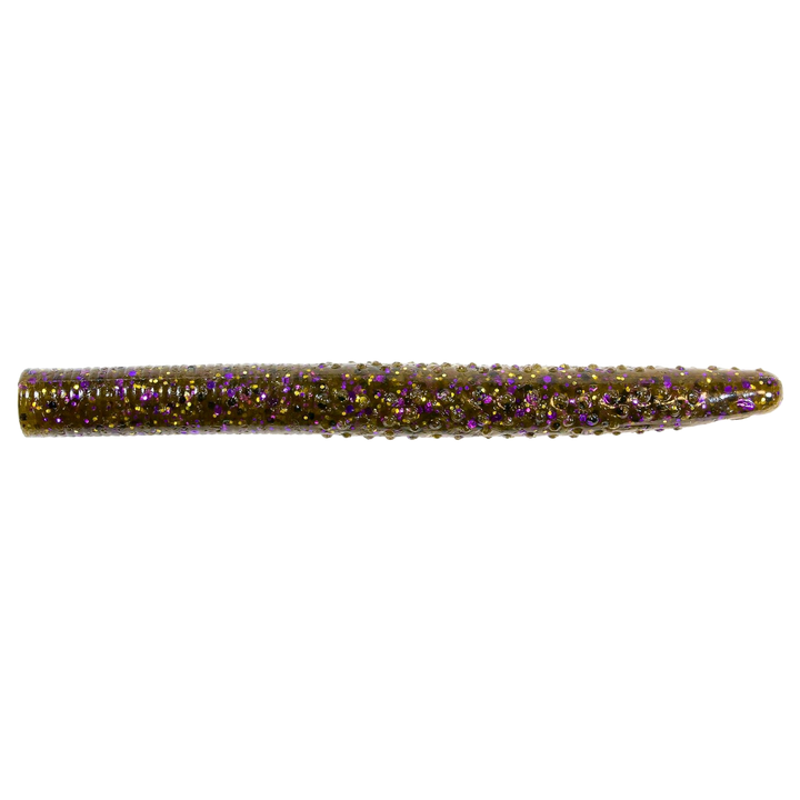 Z-Man Big TRD Jigi 4" Green Pumpkin Goby sivulta, pää vasemmalla