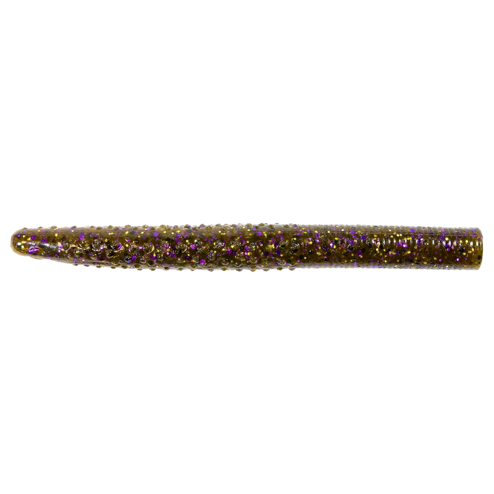 Z-Man Big TRD Jigi 4" Green Pumpkin Goby sivulta, pää oikealla