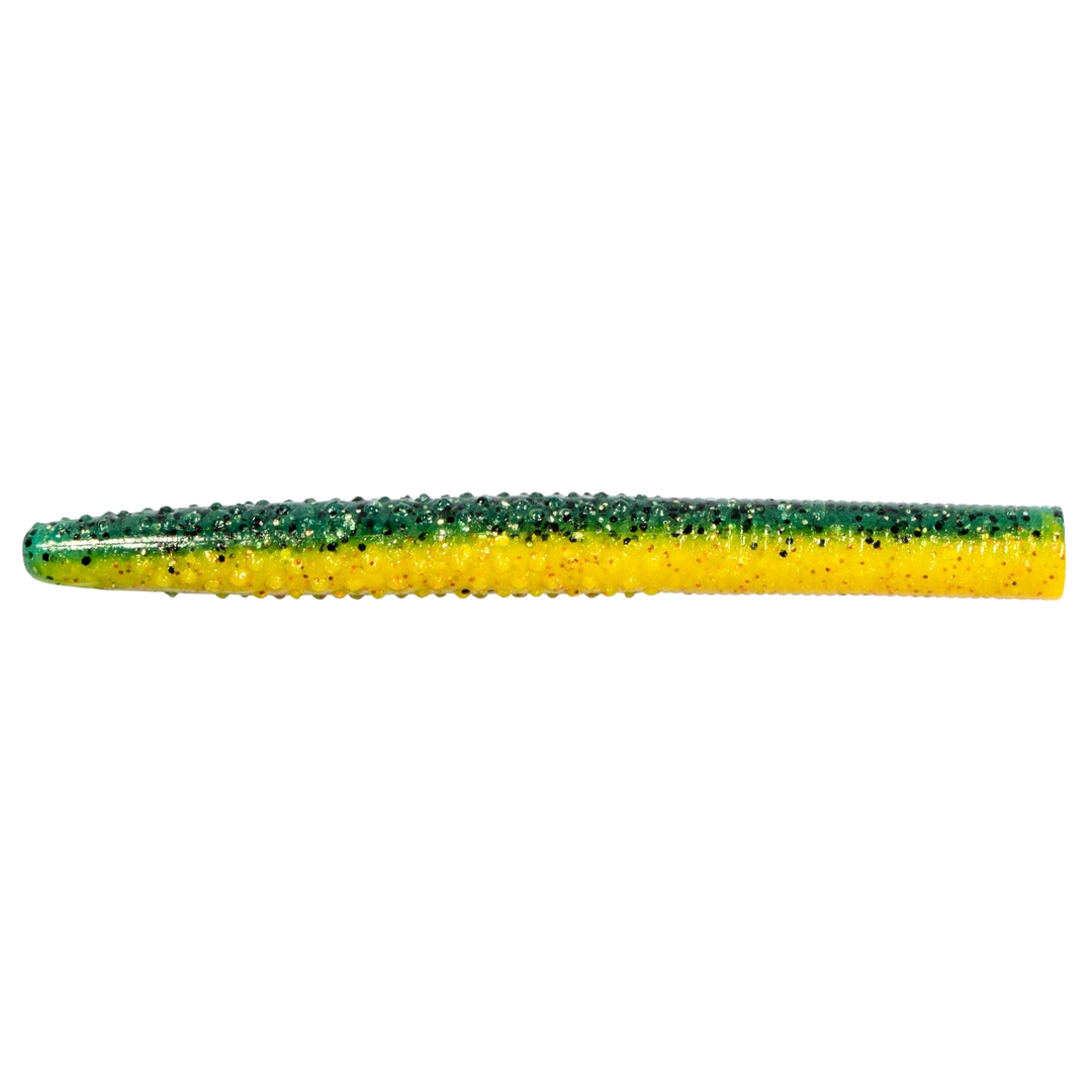 Z-Man Big TRD Jigi 4" Pro Yellow Perch sivulta, pää oikealla