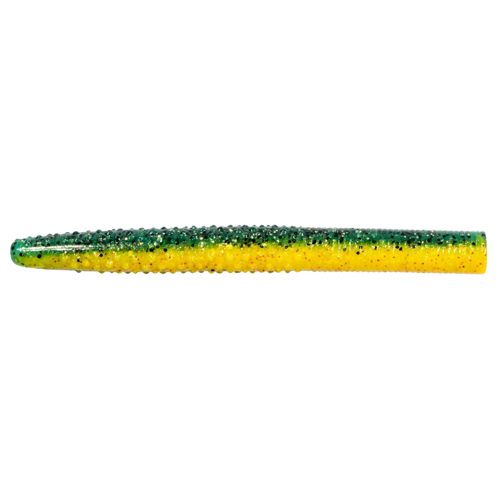 Z-Man Big TRD Jigi 4" Pro Yellow Perch sivulta, pää oikealla