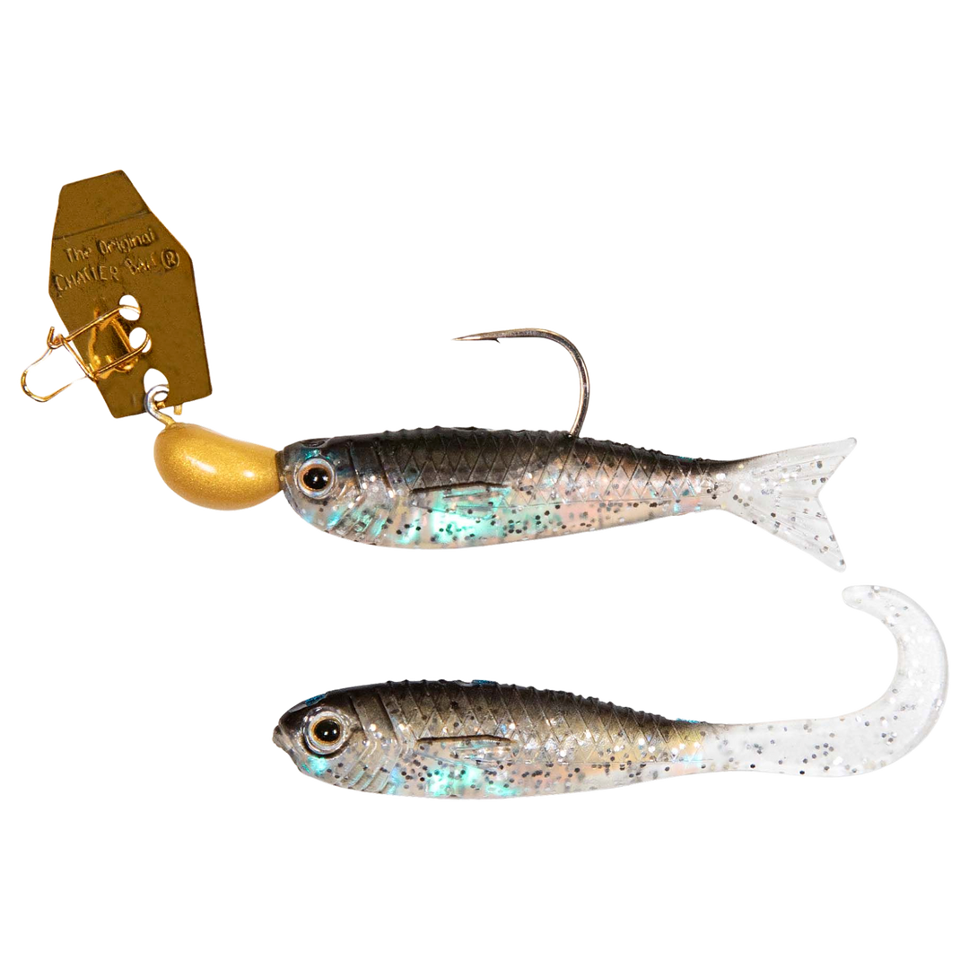 Z-MAN ChatterBait Flashback Mini 3.54g Gold / Black ja vaihtotrailer