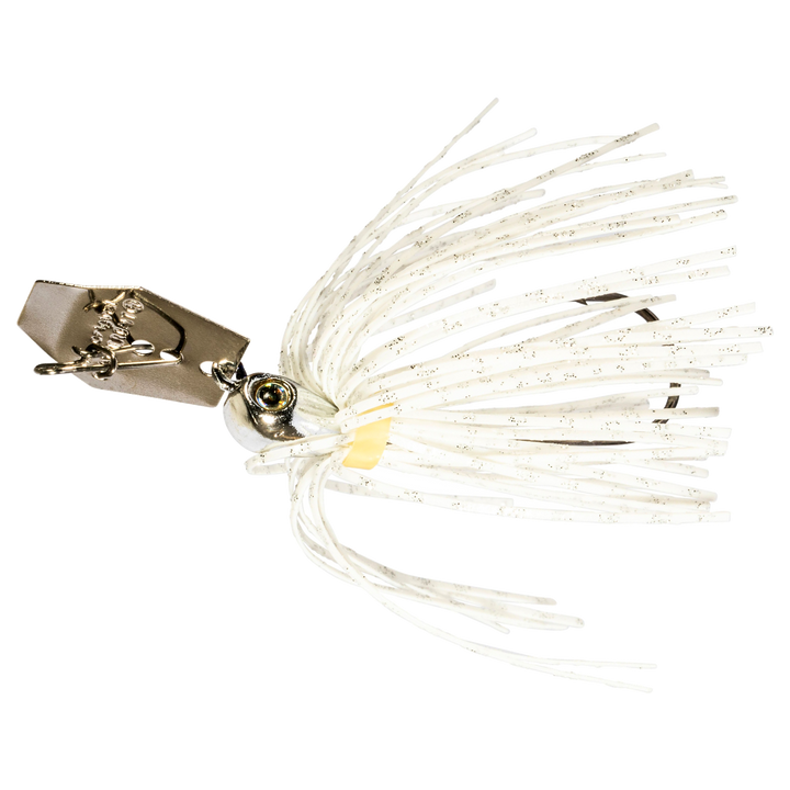 Z-Man Chatterbait Micro 3.54g White sivulta, pää vasemmalla