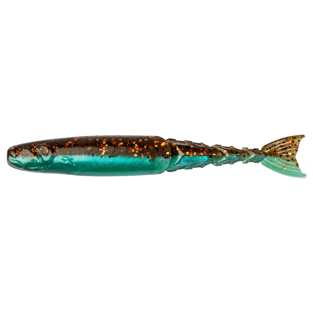 Z-Man ChatterShad Jigi 3.5" Bluegill sivulta, pää vasemmalla