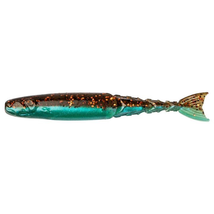 Z-Man ChatterShad Jigi 3.5" Bluegill sivulta, pää vasemmalla