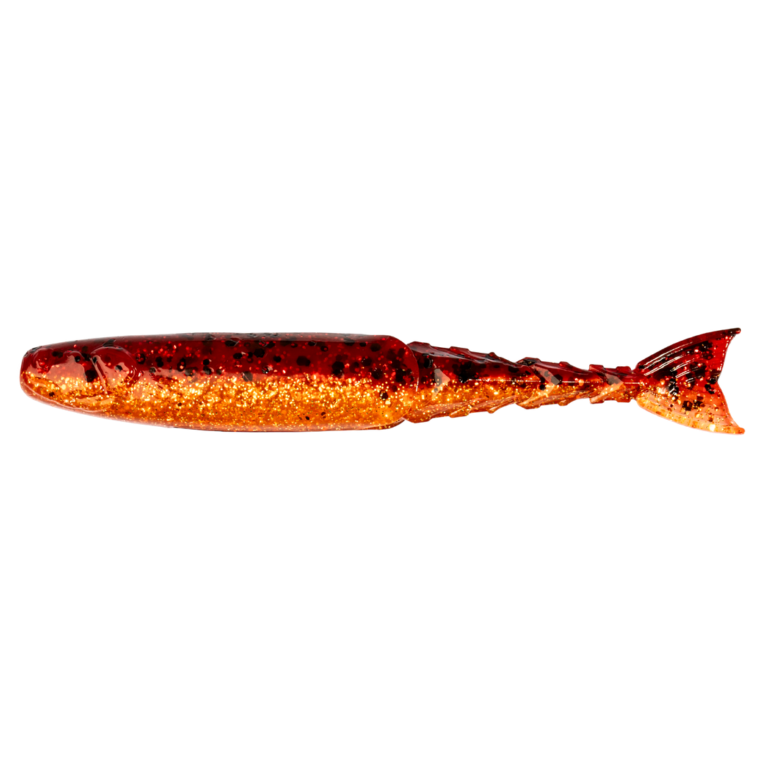 Z-Man ChatterShad Jigi 3.5" Fire Craw sivulta, pää vasemmalla