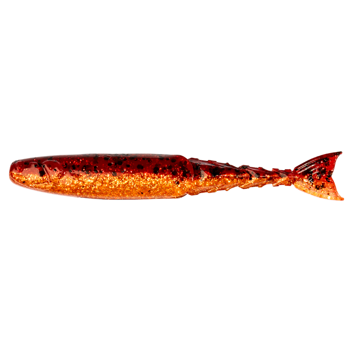 Z-Man ChatterShad Jigi 3.5" Fire Craw sivulta, pää vasemmalla