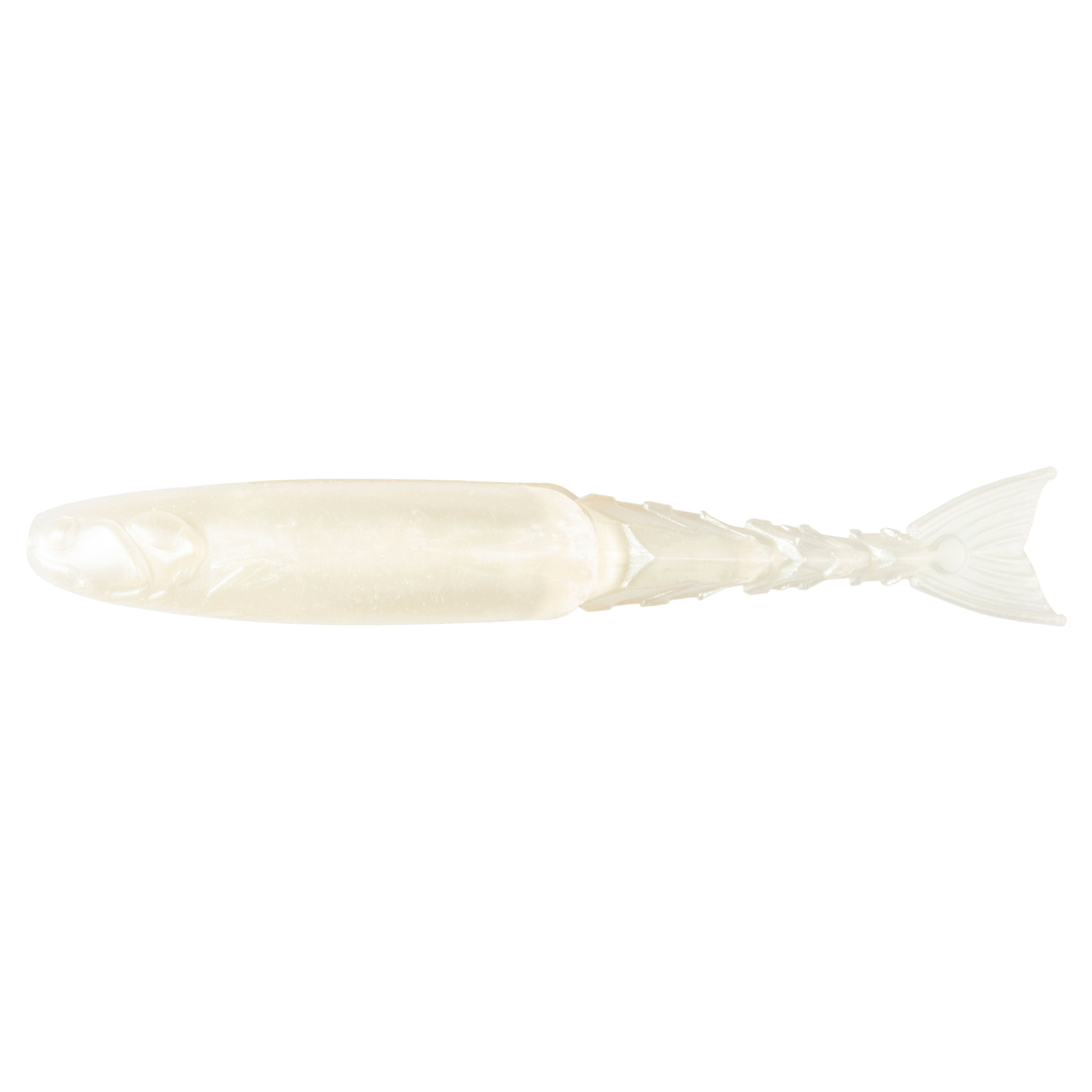 Z-Man ChatterShad Jigi 3.5" Pearl sivulta, pää vasemmalla