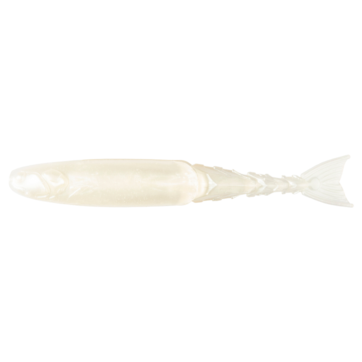 Z-Man ChatterShad Jigi 3.5" Pearl sivulta, pää vasemmalla