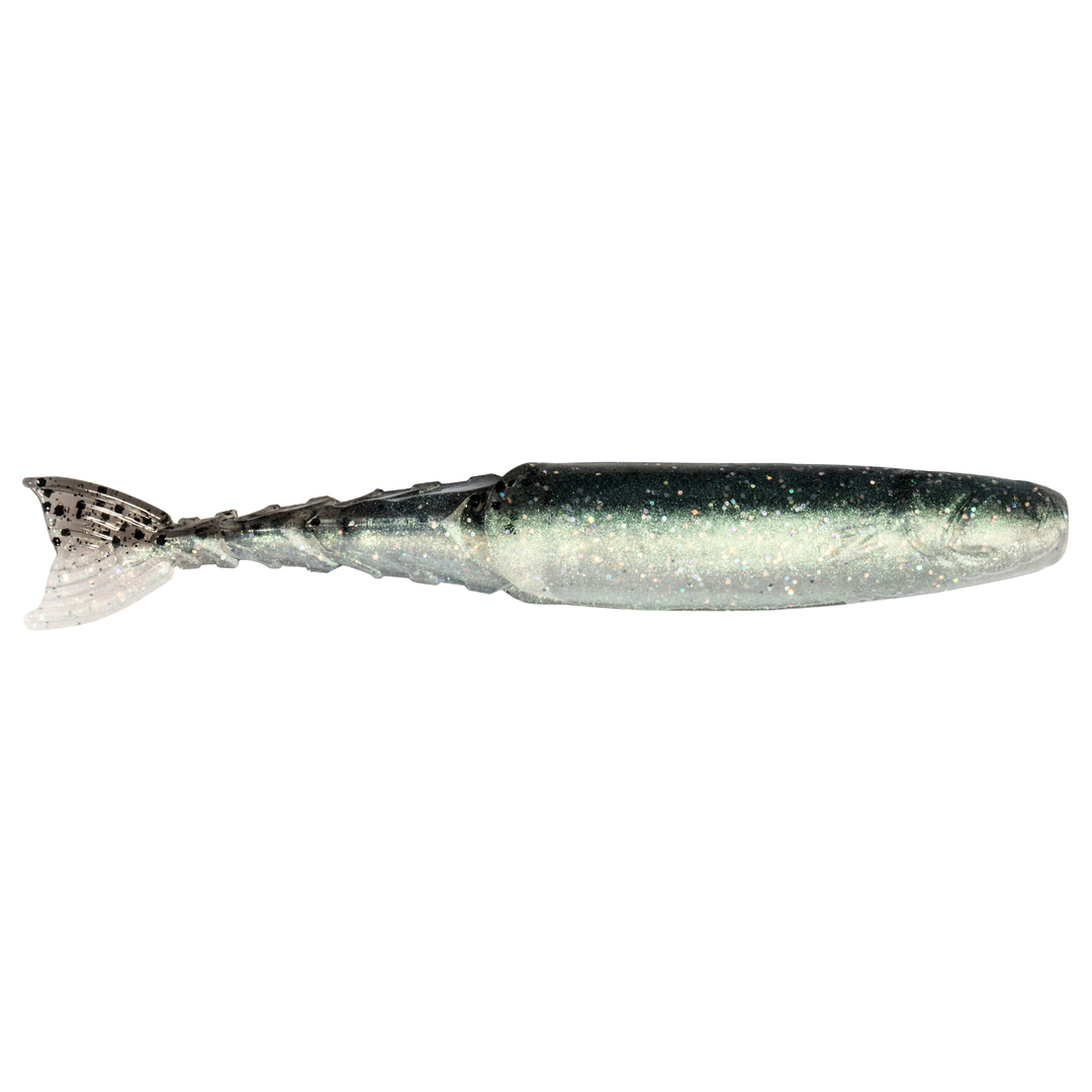 Z-Man ChatterShad Jigi 4.5" Bad Shad sivulta, pää oikealla