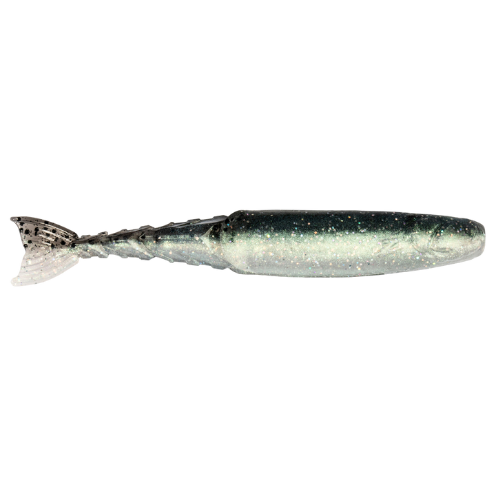 Z-Man ChatterShad Jigi 4.5" Bad Shad sivulta, pää oikealla