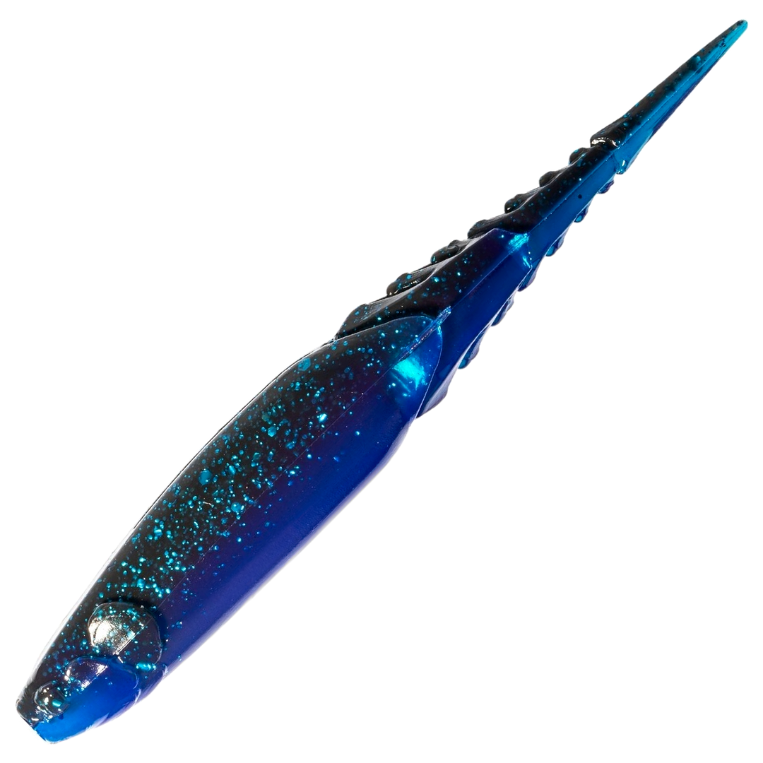 Z-Man Chatterspike Jigi 4.5", väri Black/Blue Laminate: tummansininen selkä ja sininen kylki
