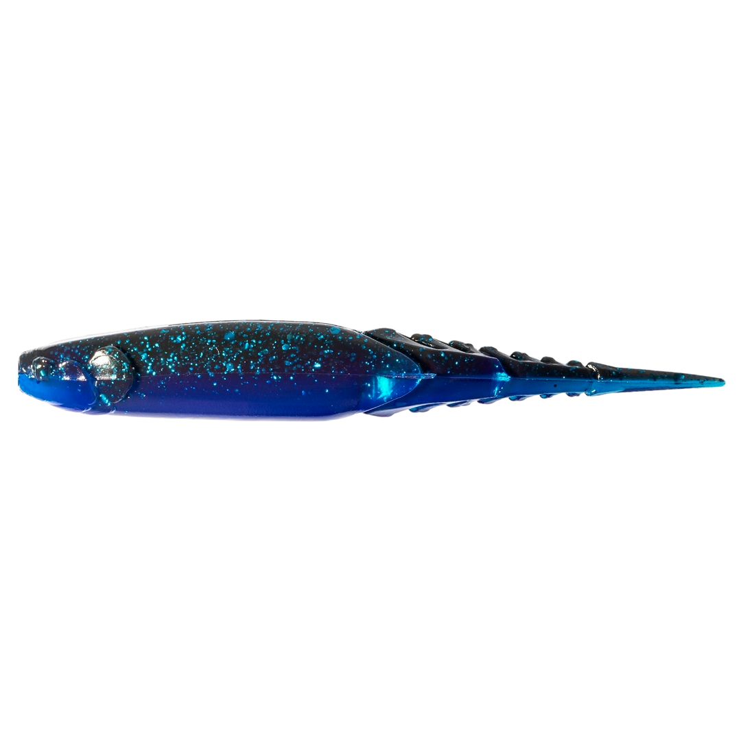 Z-Man Chatterspike Jigi 4.5" Black/Blue Laminate sivulta, pää vasemmalla