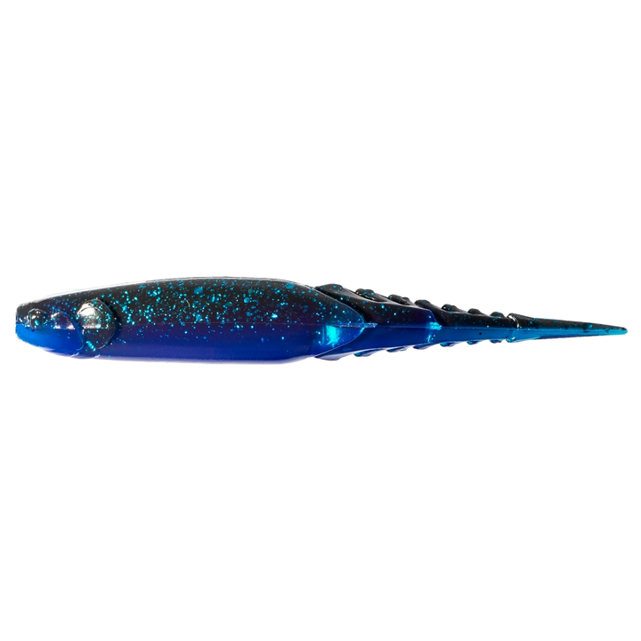 Z-Man Chatterspike Jigi 4.5" Black/Blue Laminate sivulta, pää vasemmalla