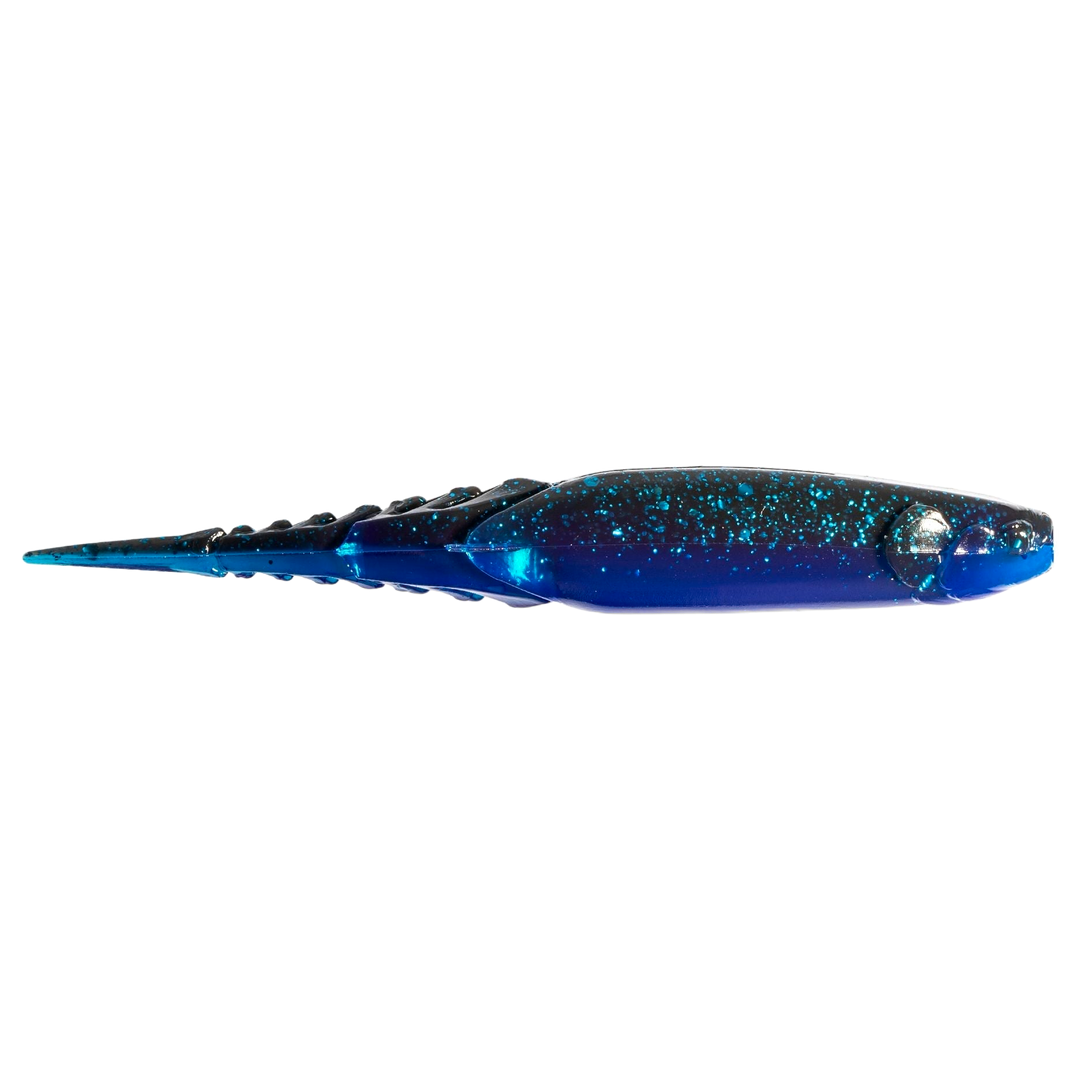 Z-Man Chatterspike Jigi 4.5" Black/Blue Laminate sivulta, pää oikealla