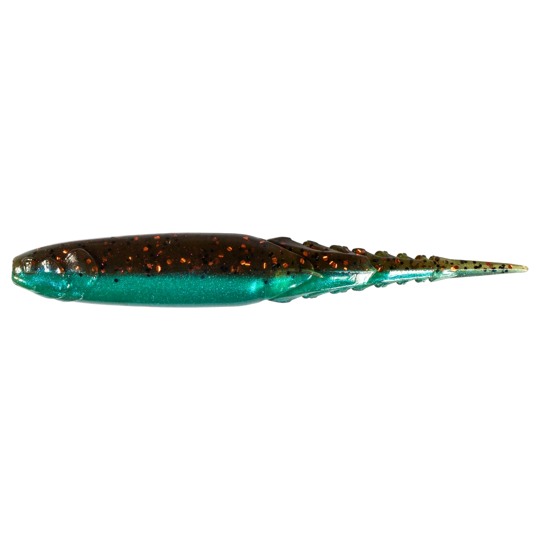 Z-Man Chatterspike Jigi 4.5" Bluegill sivulta, pää vasemmalla