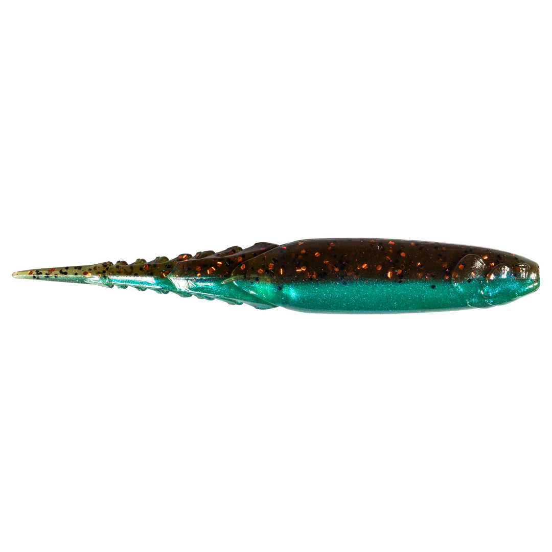 Z-Man Chatterspike Jigi 4.5" Bluegill sivulta, pää oikealla