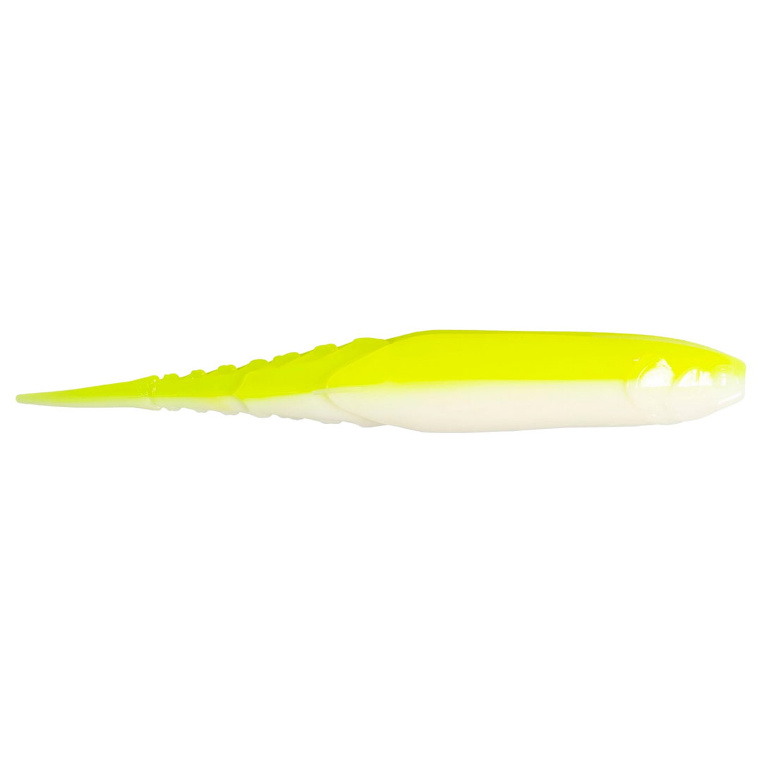 Z-Man Chatterspike Jigi 4.5" Chartreuse/White sivulta, pää oikealla
