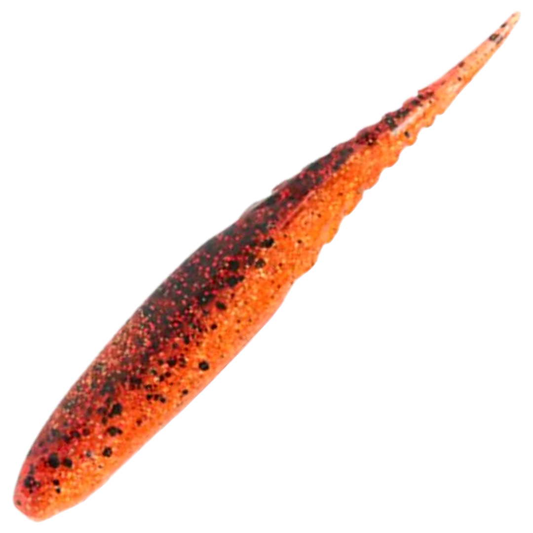 Z-Man Chatterspike Jigi 4.5", väri Fire Craw: punaoranssi runko ja tummat pilkut